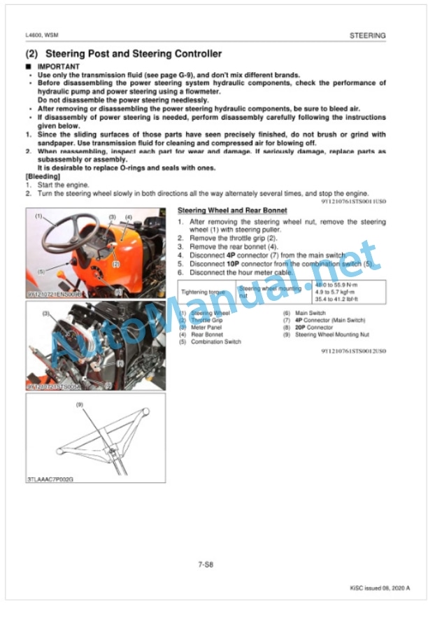 Kubota L4600 Tractor Workshop Manual PDF-5