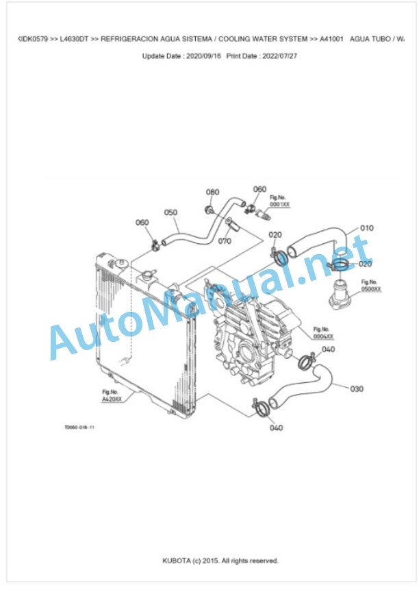 Kubota L4630DT Parts Manual PDF BKIDK0579-2