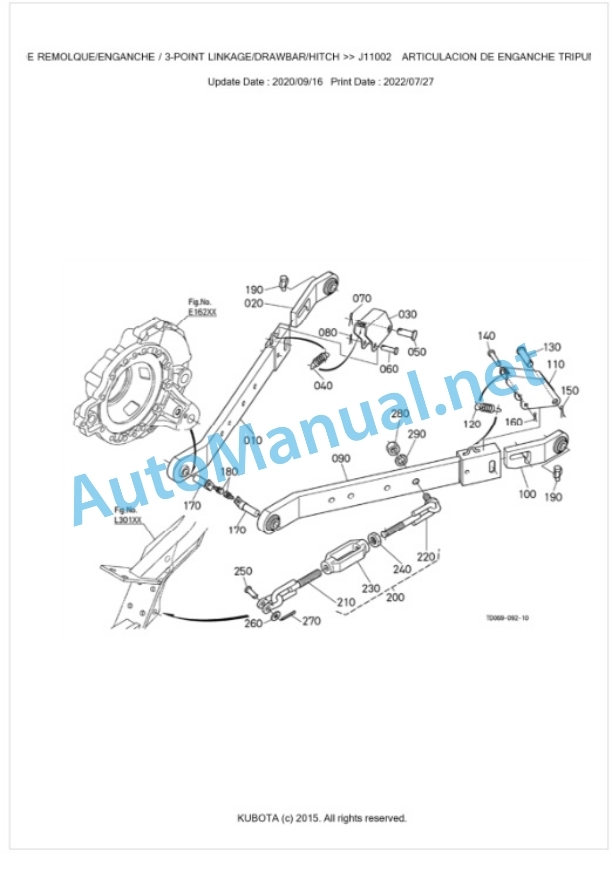 Kubota L4630DT Parts Manual PDF BKIDK0579-5