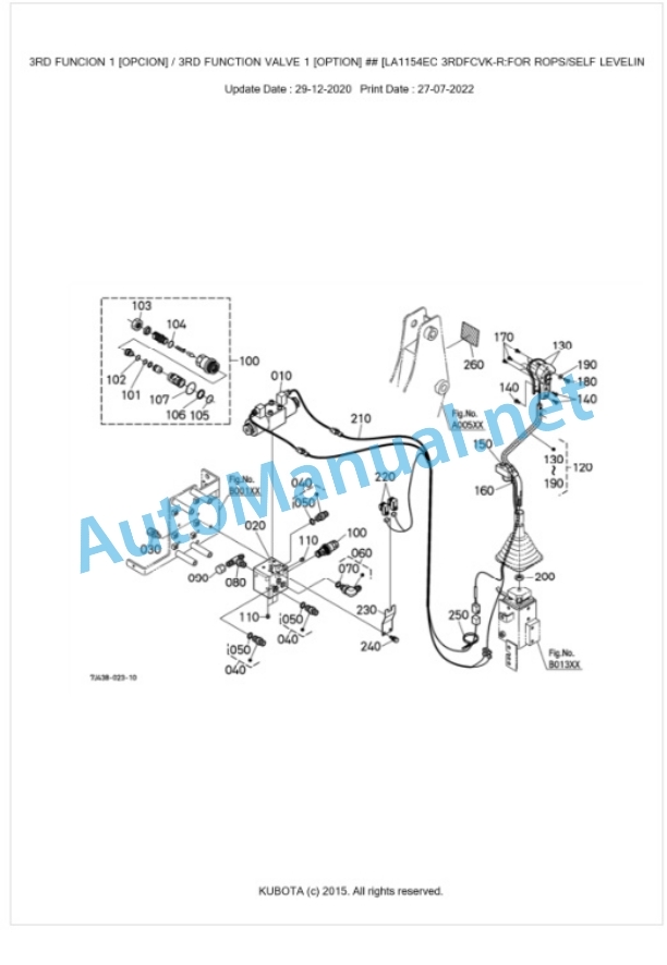 Kubota LA1154EC Parts Manual PDF BKIDA5060-5