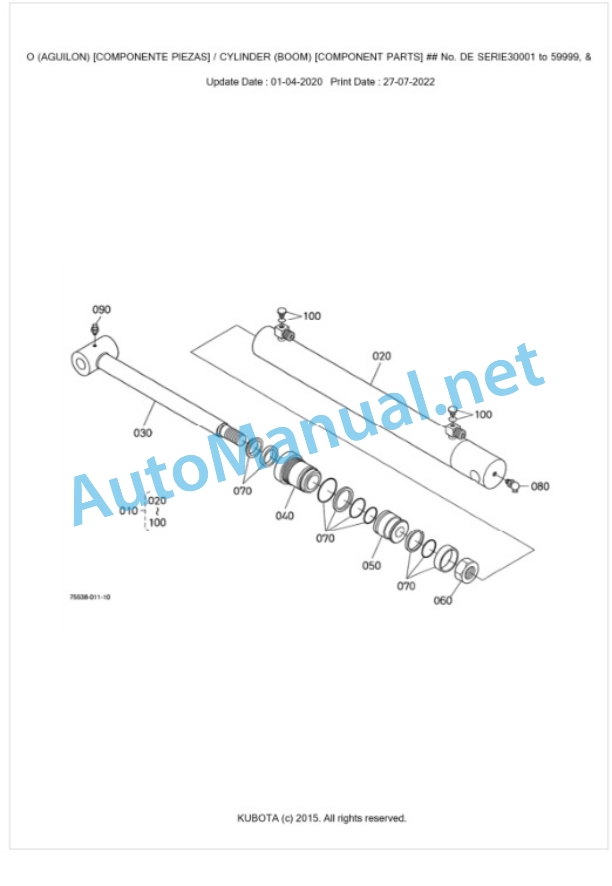 Kubota LA211 Parts Manual PDF BKIDA0291-5