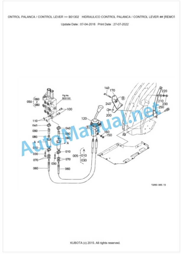 Kubota LA332EC-C Parts Manual PDF BKIDA0363-4