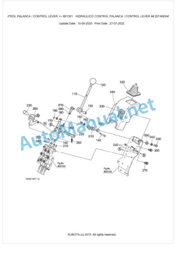 Kubota LA332EC-R Parts Manual PDF BKIDA0362-4