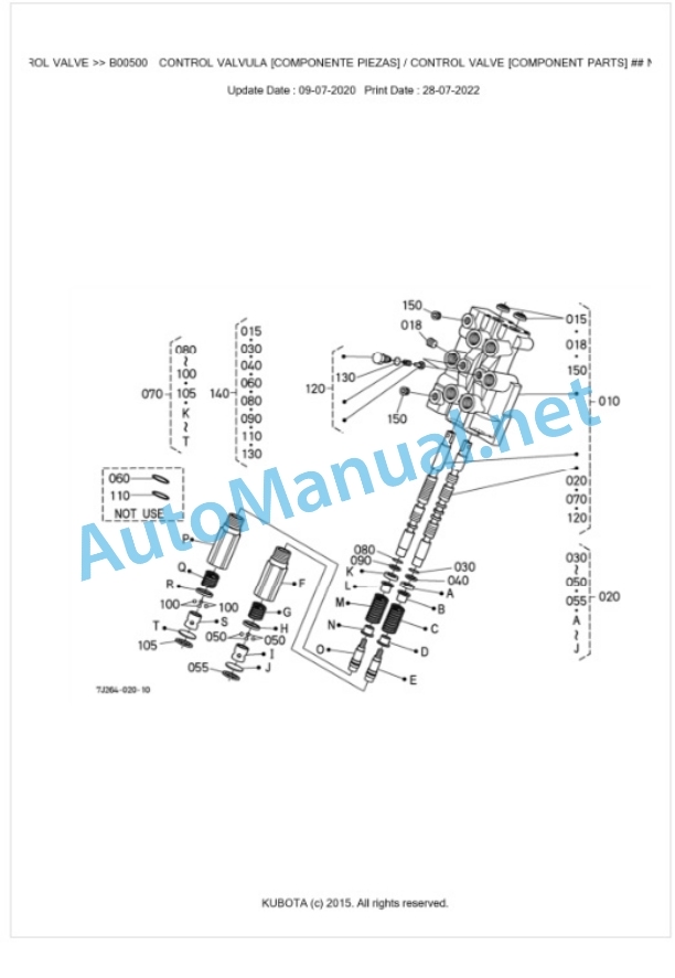 Kubota LA463EC Parts Manual PDF BKIDA0314-3