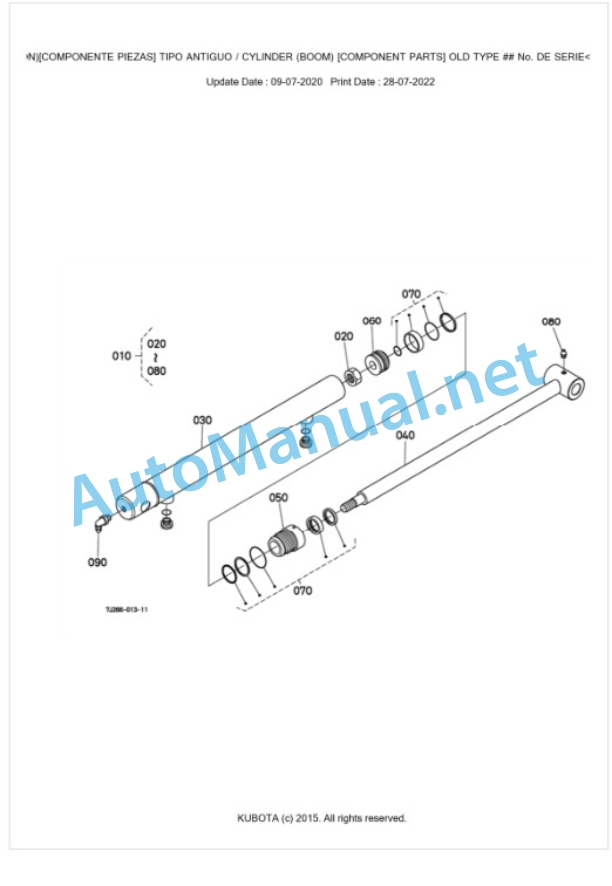 Kubota LA463EC Parts Manual PDF BKIDA0314-5