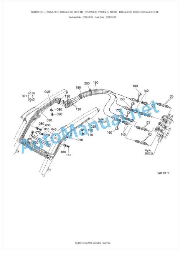 Kubota LA525A-EC Parts Manual PDF BKIDA5213-4