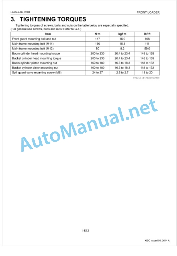 Kubota LA534A-AU Front Loader Workshop Manual PDF-5