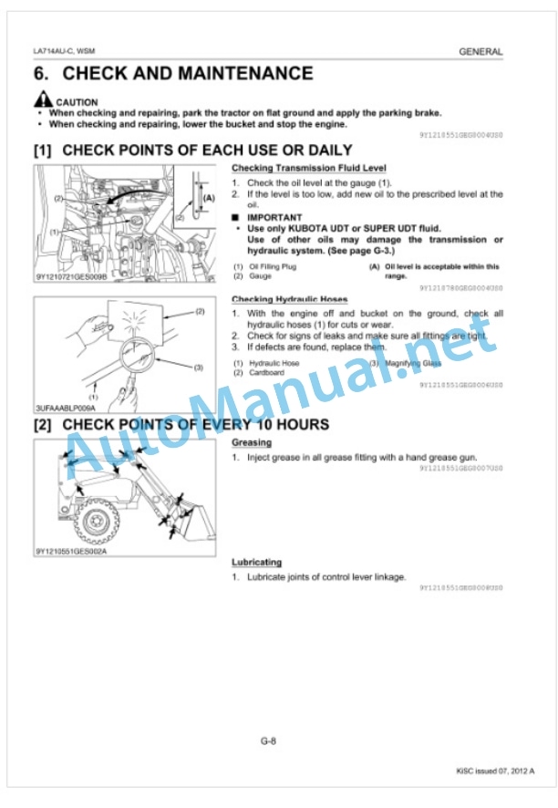 Kubota LA714AU-C Front Loader Workshop Manual PDF-3