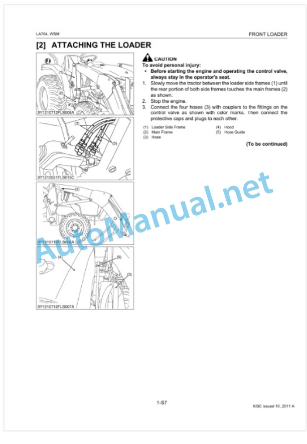 Kubota LA764 Front Loader Workshop Manual PDF-5