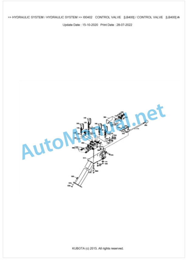 Kubota LB400 Parts Manual PDF BKIDA0087-3