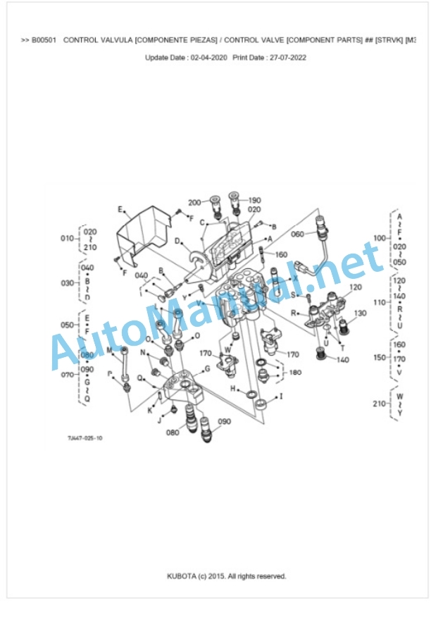 Kubota LM2605EC Parts Manual PDF BKIDA5100-3