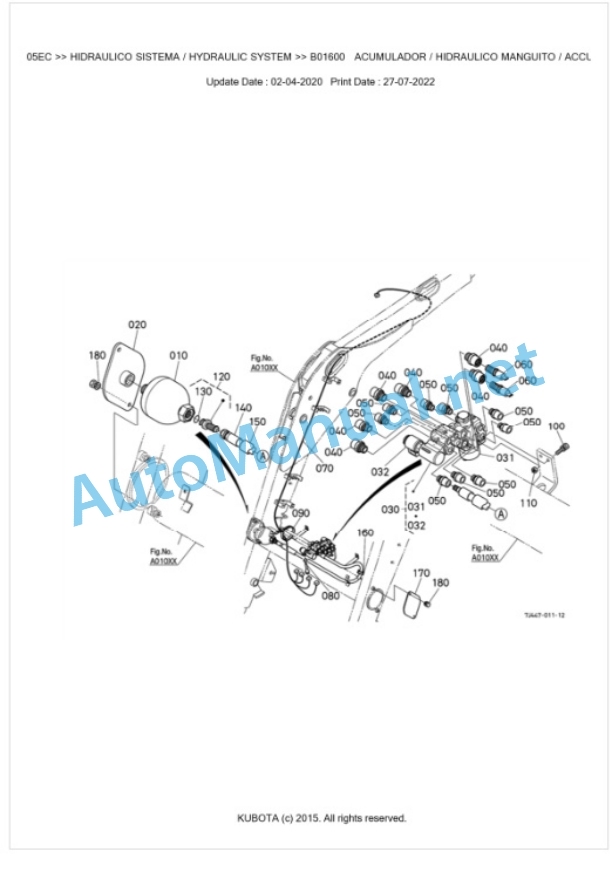 Kubota LM2605EC Parts Manual PDF BKIDA5100-4