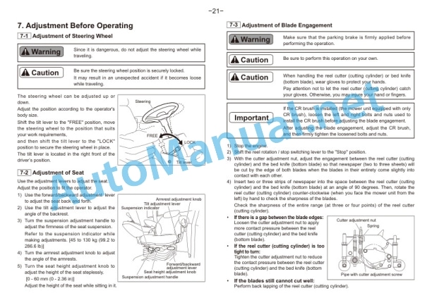 Kubota LM2700 5-Unit Reel Mower Operators Manual PDF-3