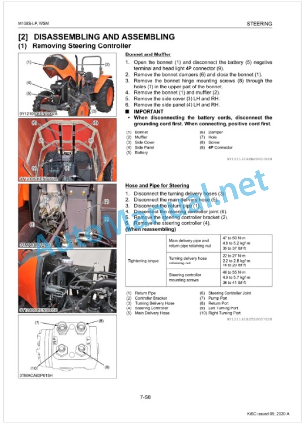 Kubota M108S Low Profile Tractor Workshop Manual PDF-5