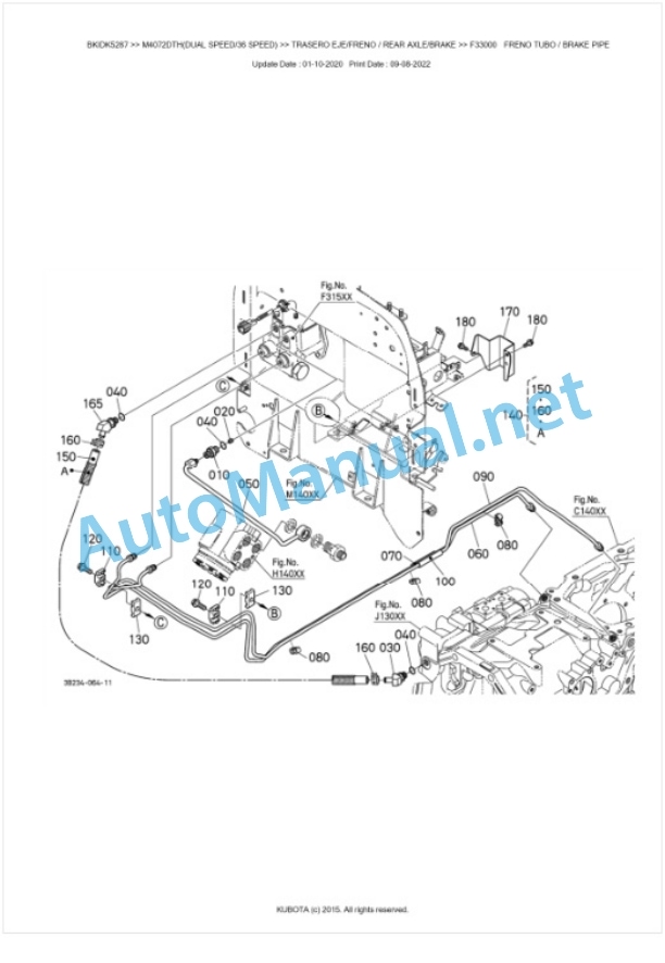 Kubota M4072 Parts Manual PDF BKIDK5287-4