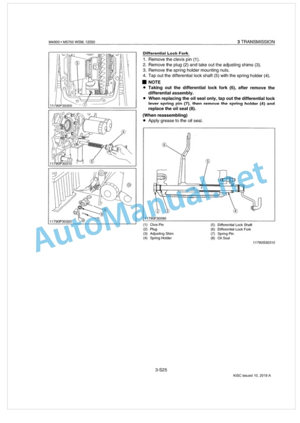 Kubota M4900, M5700, M5700HD Tractor Workshop Manual PDF-3