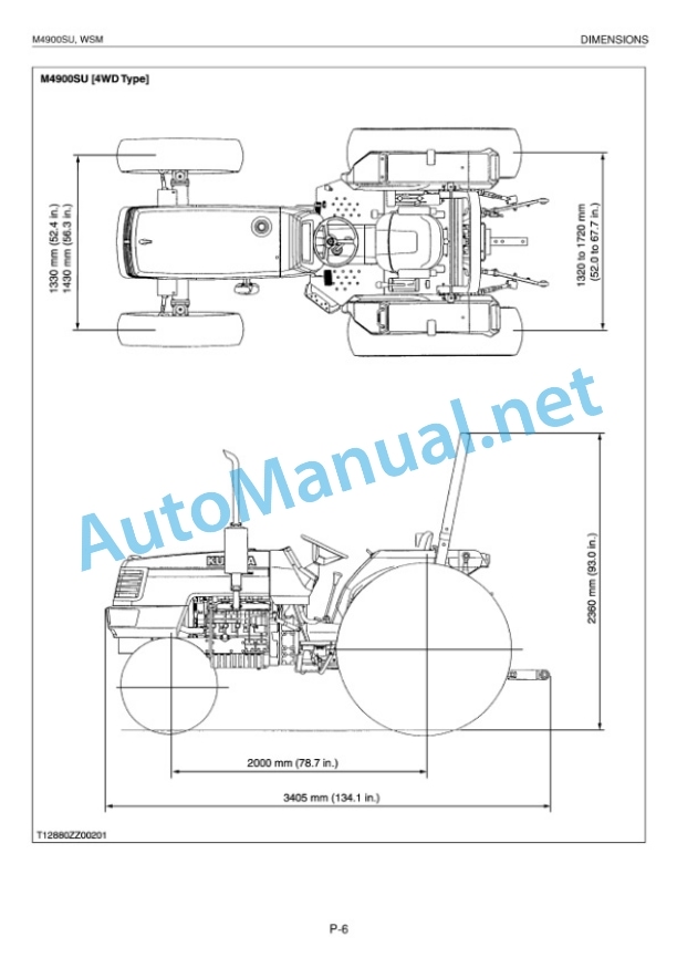 Kubota M4900SU Supplement Tractor Workshop Manual PDF-2