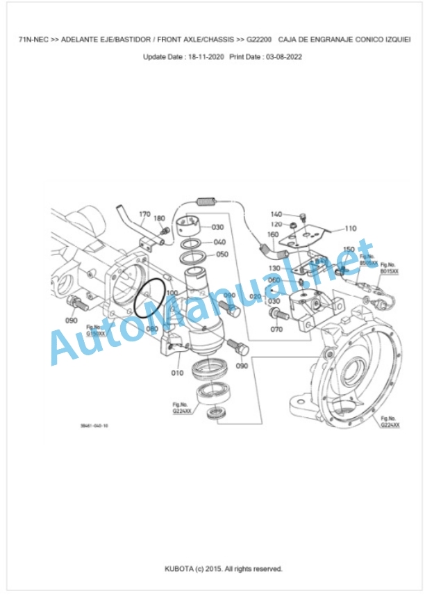 Kubota M5071 Parts Manual PDF BKIDK5201-4