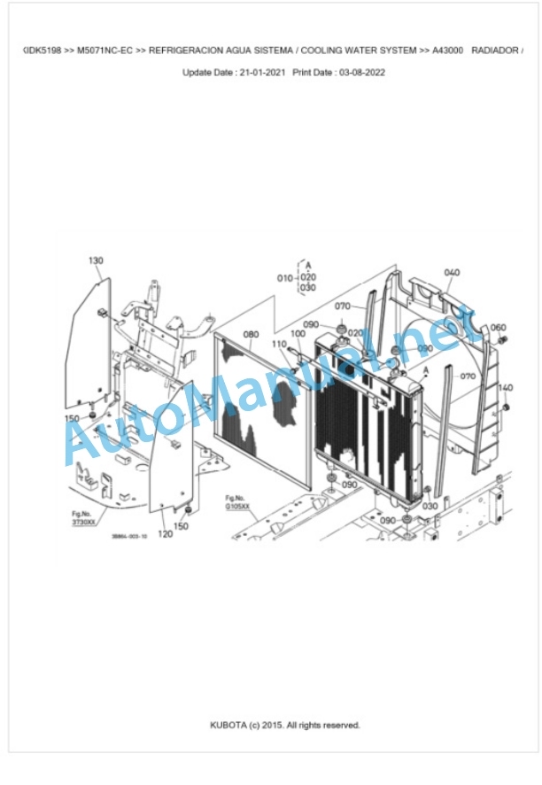 Kubota M5071NC Parts Manual PDF BKIDK5198-2