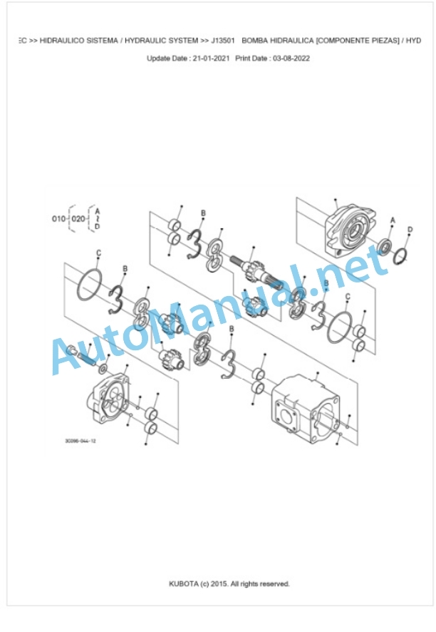 Kubota M5071NC Parts Manual PDF BKIDK5198-4