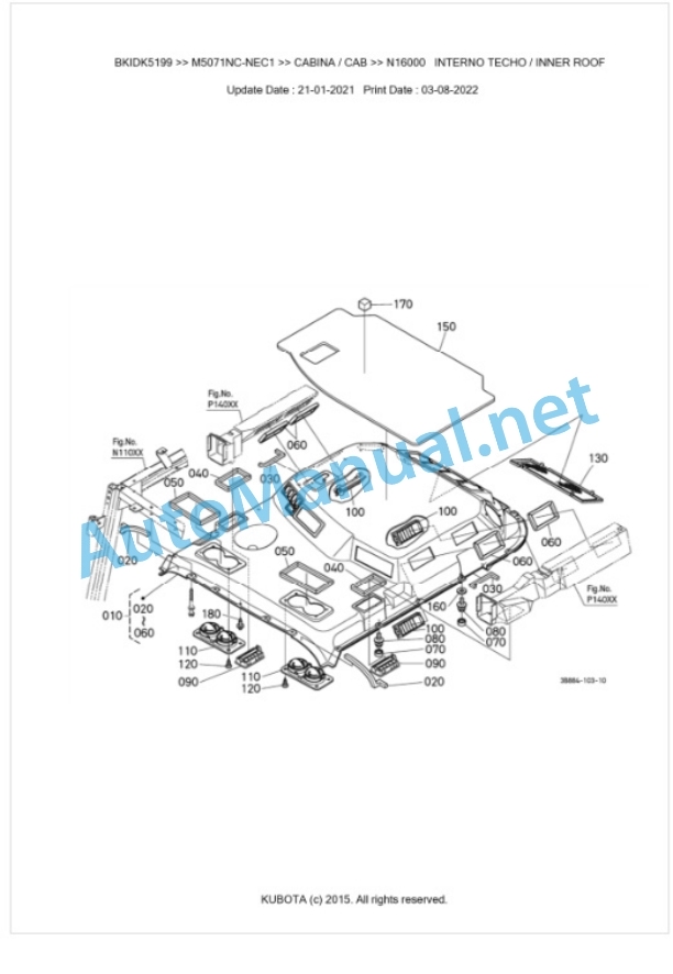 Kubota M5071NC Parts Manual PDF BKIDK5199-5