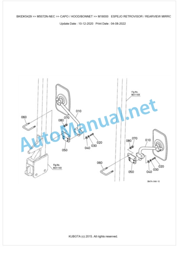 Kubota M5072N Parts Manual PDF BKIDK5429-5