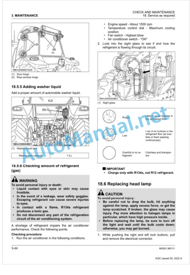 Kubota M5091, M5111 Tractor Workshop Manual PDF-2