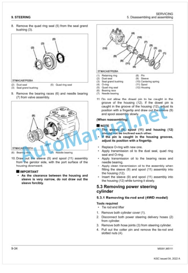 Kubota M5091, M5111 Tractor Workshop Manual PDF-4