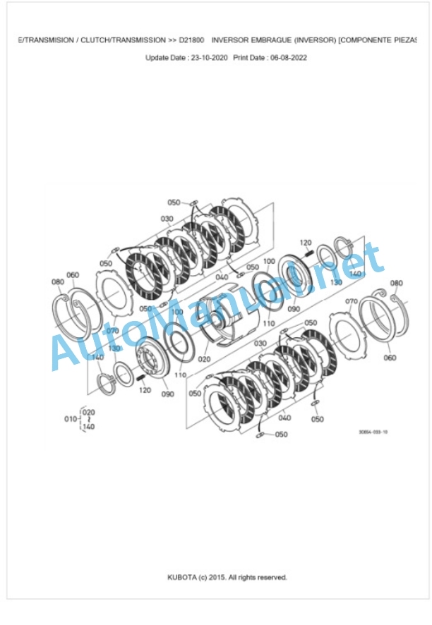 Kubota M5091UNC Parts Manual PDF BKIDK5239-3