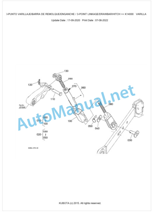 Kubota M5111H Parts Manual PDF BKIDK5164-5