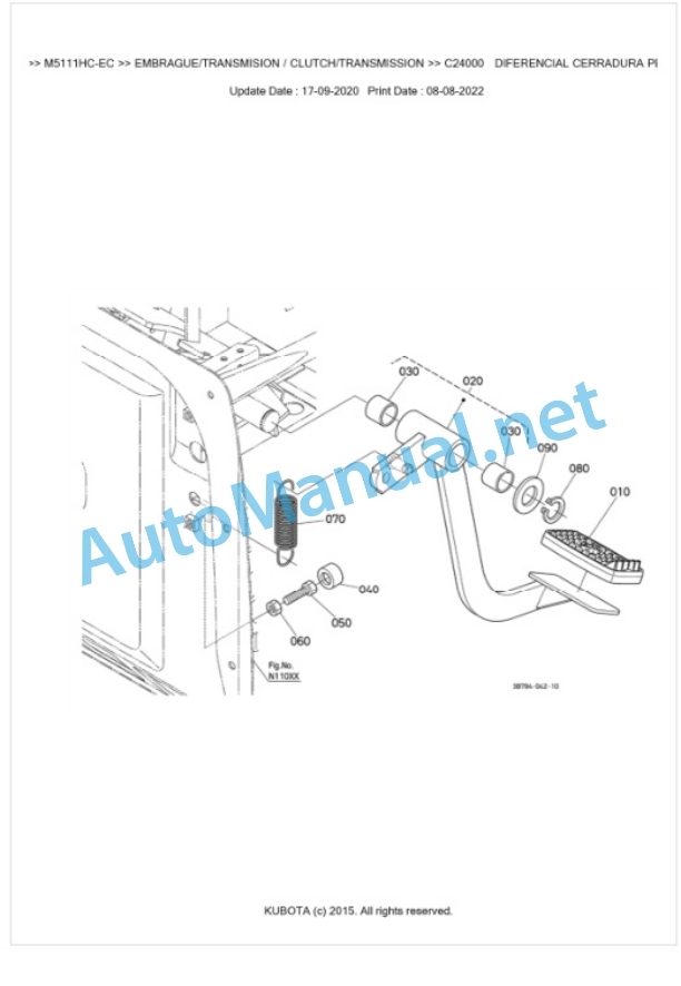 Kubota M5111HC Parts Manual PDF BKIDK5166-3