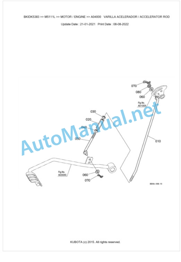 Kubota M5111L Parts Manual PDF BKIDK5383-2