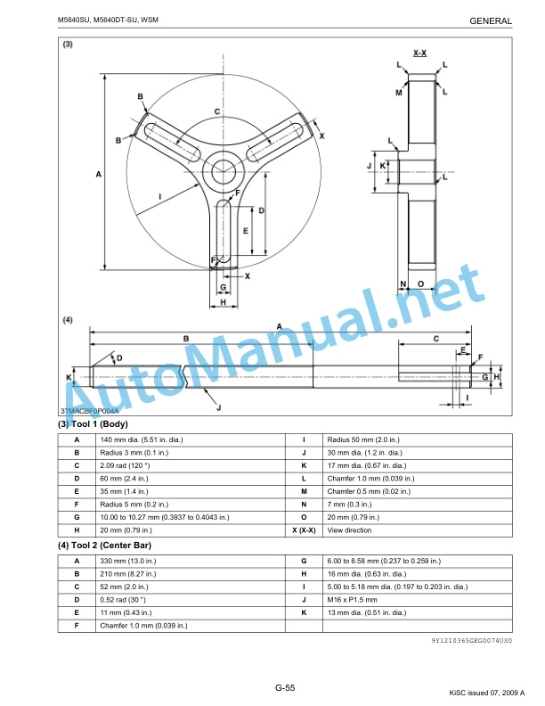 Kubota M5640SU Tractor Workshop Manual PDF EN-2