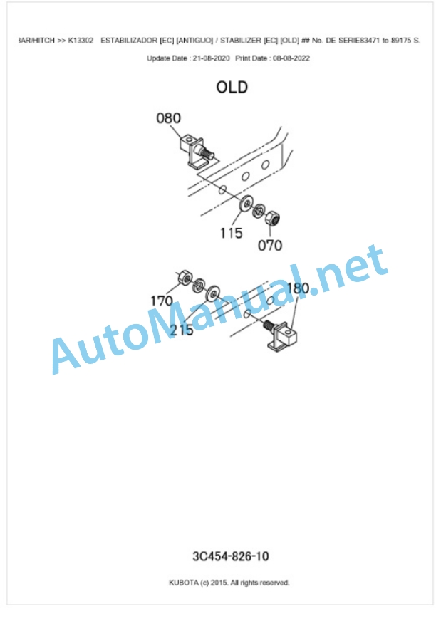 Kubota M6040DTHNB, M7040DTHNB Parts Manual PDF BKIDK0669-5