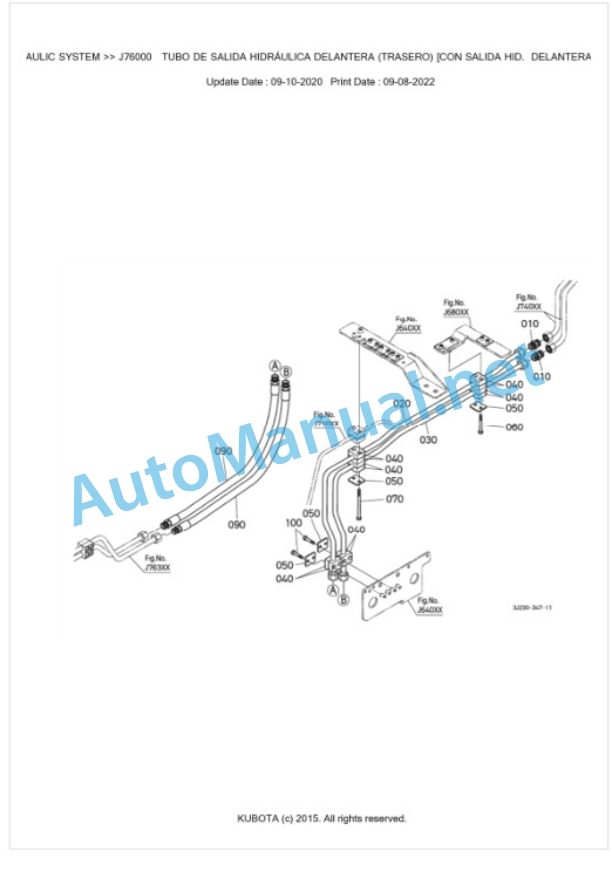 Kubota M7131, M7151, M7171 Parts Manual PDF BKIDK5135-4