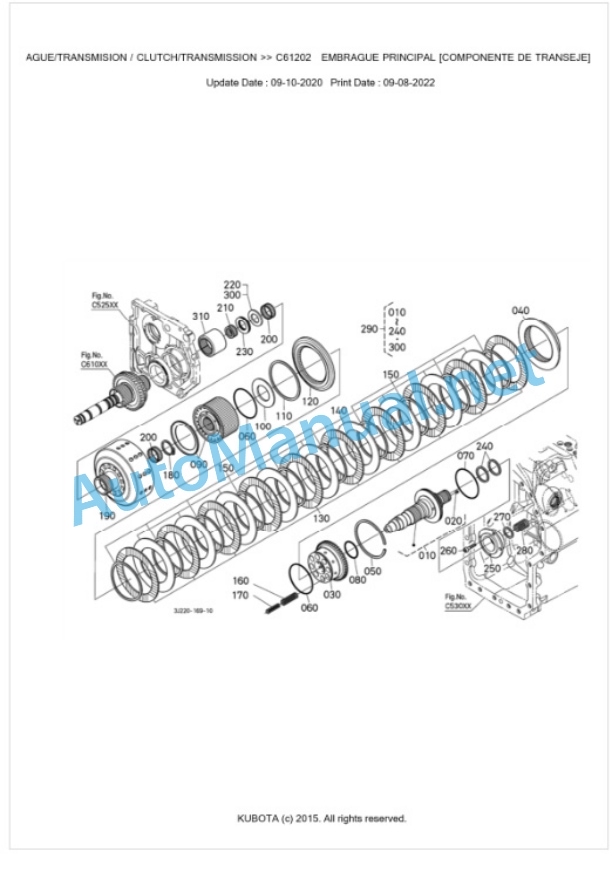 Kubota M7131, M7151, M7171 Parts Manual PDF BKIDK5136-3