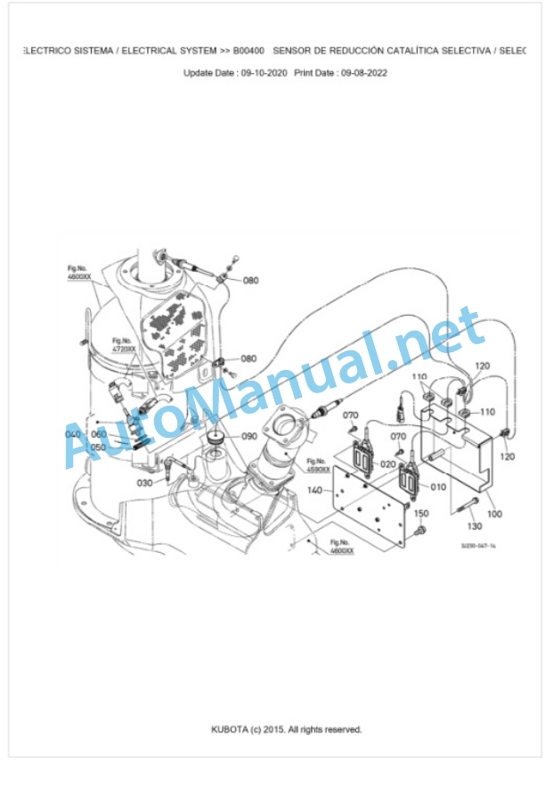 Kubota M7131, M7151, M7171 Parts Manual PDF BKIDK5137-2