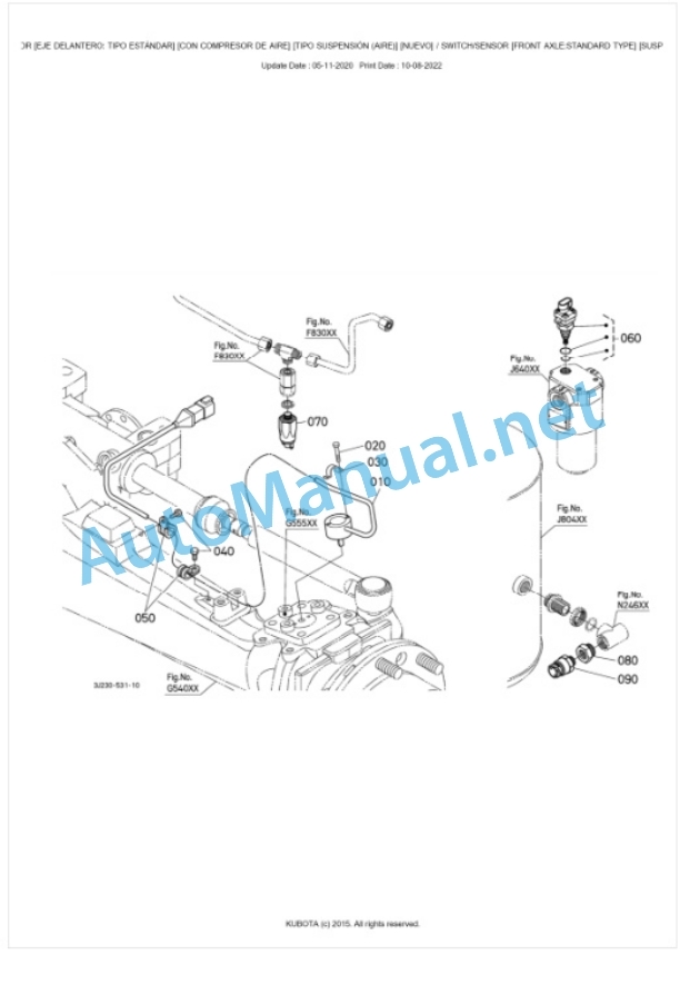 Kubota M7131, M7151, M7171 Parts Manual PDF BKIDK5139-2