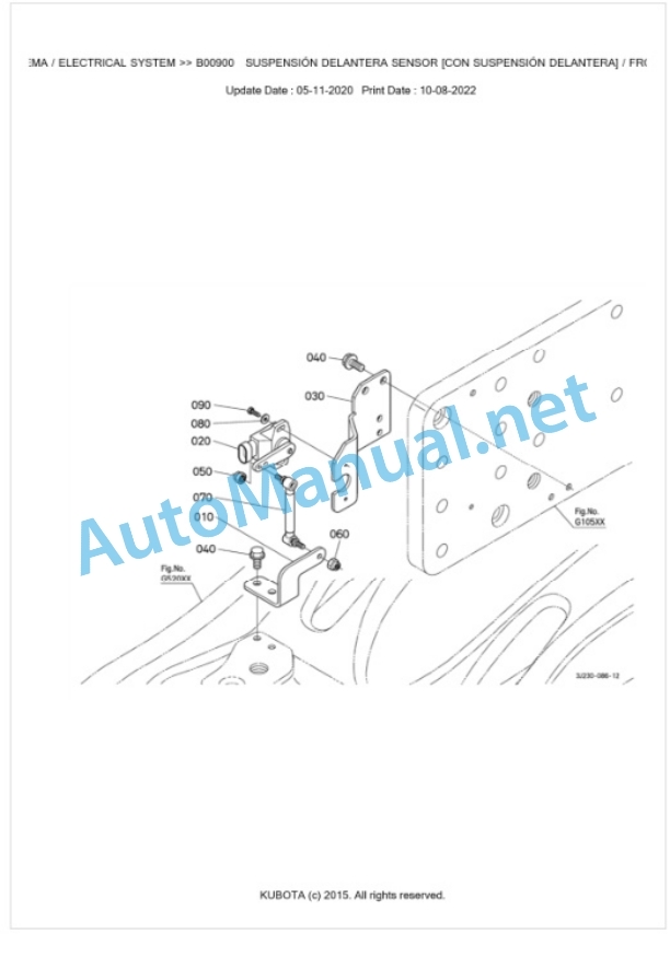 Kubota M7131, M7151, M7171 Parts Manual PDF BKIDK5140-2