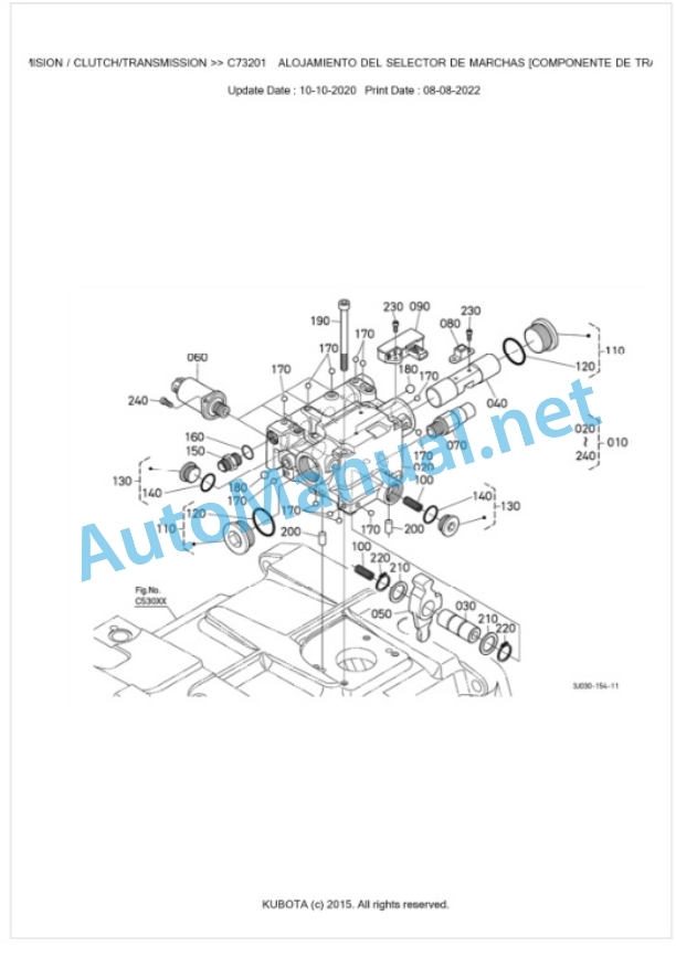 Kubota M7131, M7151, M7171 Parts Manual PDF BKIDK5359-3