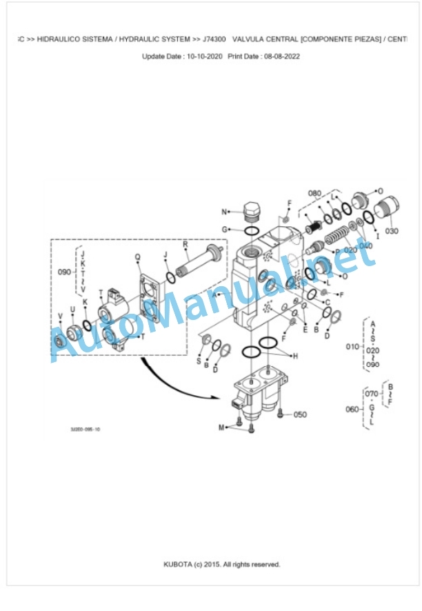 Kubota M7131, M7151, M7171 Parts Manual PDF BKIDK5359-4