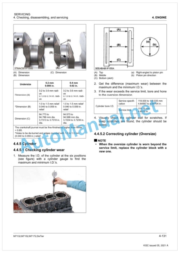 Kubota M7132, M7152, M7172, DeTier Tractor Workshop Manual PDF-2