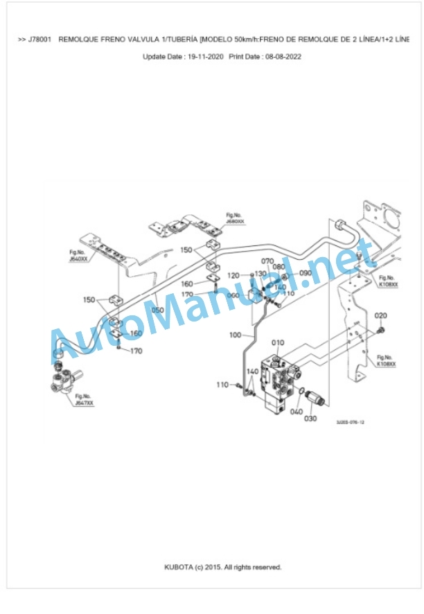 Kubota M7132P Parts Manual PDF BKIDK5262-4