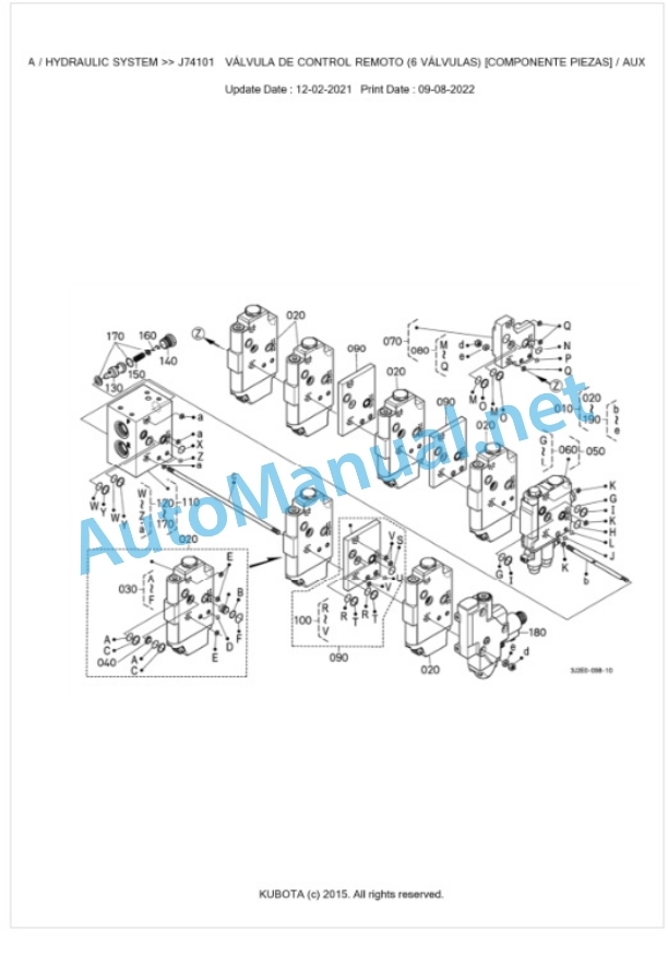 Kubota M7133, M7153, M7173 Parts Manual PDF BKIDK5393-4