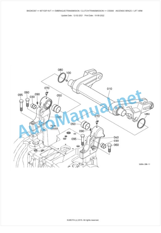 Kubota M7133, M7153, M7173 Parts Manual PDF BKIDK5397-3