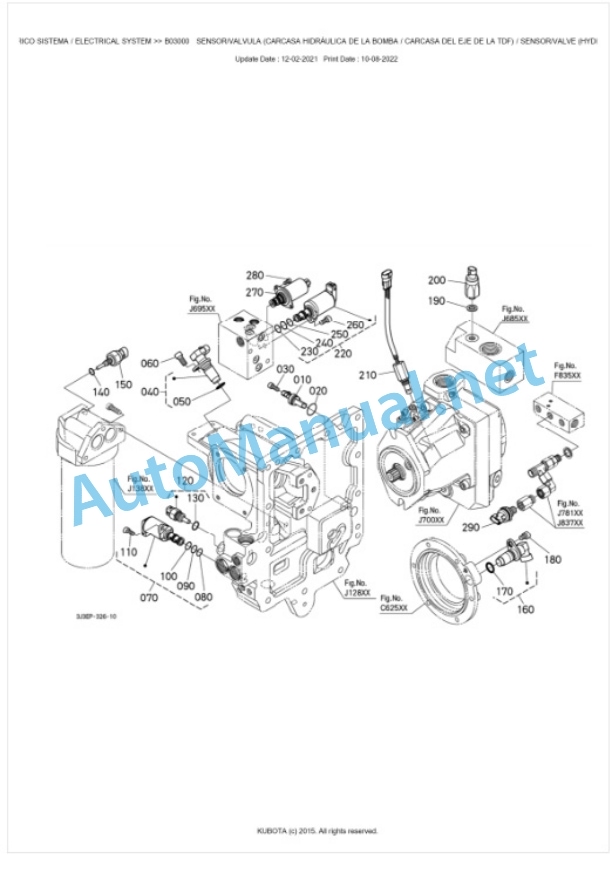 Kubota M7133, M7153, M7173 Parts Manual PDF BKIDK5400-2