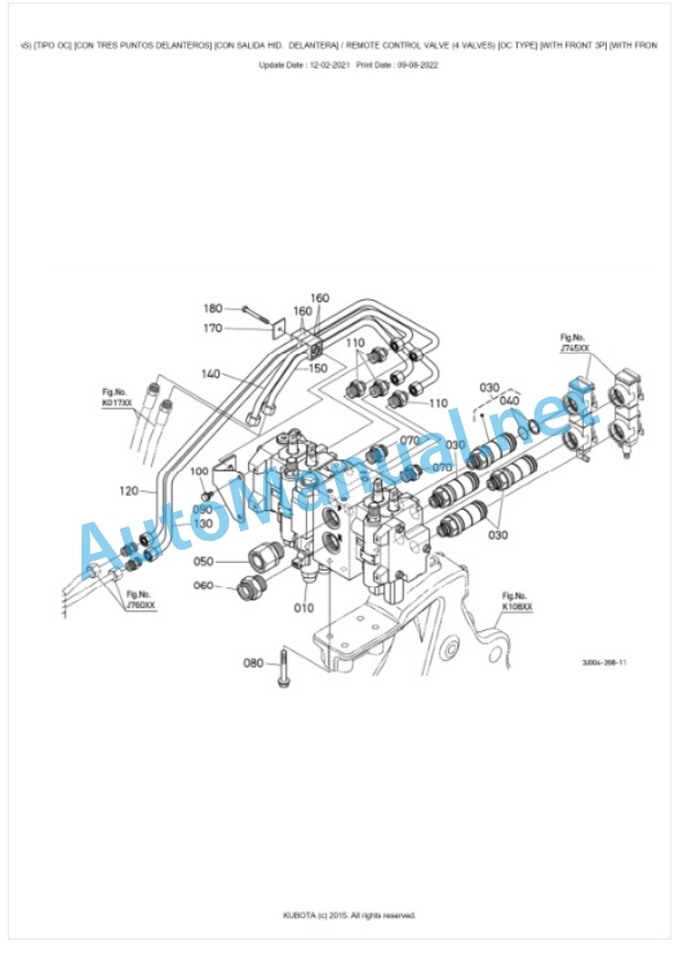 Kubota M7133, M7153, M7173 Parts Manual PDF BKIDK5401-4