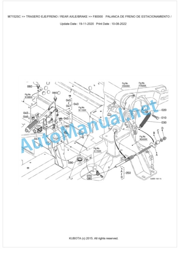 Kubota M7152SC Parts Manual PDF BKIDK5329-3