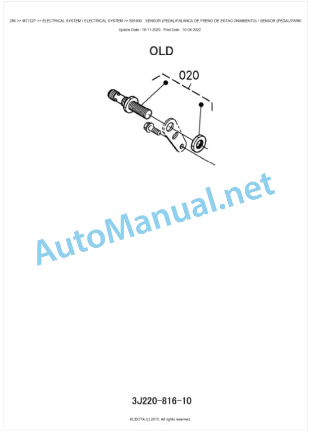 Kubota M7172P Parts Manual PDF BKIDK5256-2