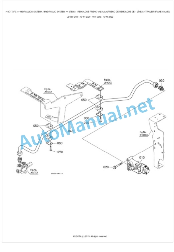 Kubota M7172PC Parts Manual PDF BKIDK5330-4